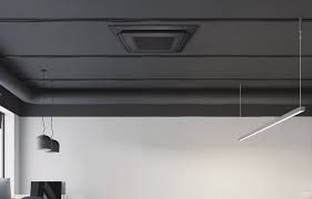 Инверторен климатик касетъчен General Fujitsu AUXG45KRLB/AOHG45KQTA - трифазен с черен панел