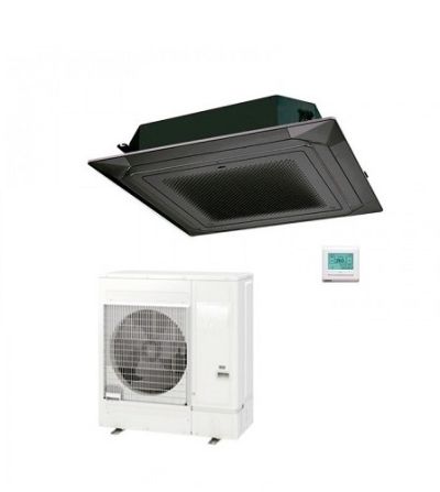 Инверторен климатик касетъчен General Fujitsu AUXG54KRLB/AOHG54KQTA - трифазен с черен панел