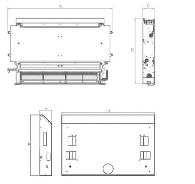Вентилаторен конвектор за вграждане SLI 600 Инвертор