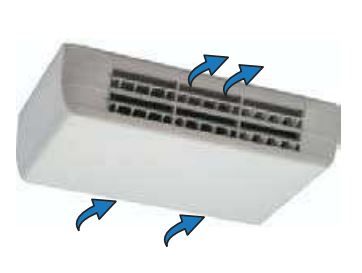 Вентилаторен конвектор за открит хоризонтален монтаж със задно засмукване FX - HA 430