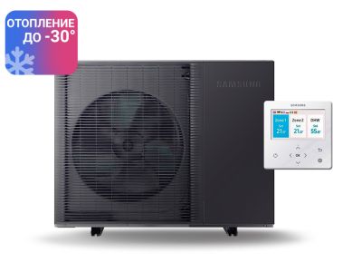 Термопомпа моноблок SAMSUNG EHS MONO HT QUIET AE080BXYDEG отопление, охлаждане